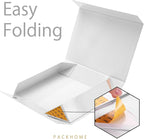 PACKHOME 6 Gift Boxes 11.5x8x2.5 Inches, Sturdy Shirt Boxes with Magnetic Lids for Multiple Occasions (Glossy White)