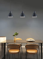 3 Pack 1 Light Industrial Hanging Indoor Mini Pendant Ceiling Light Fixtures Black Finish for Bar Dining Room Corridor Living Room Kitchen Island