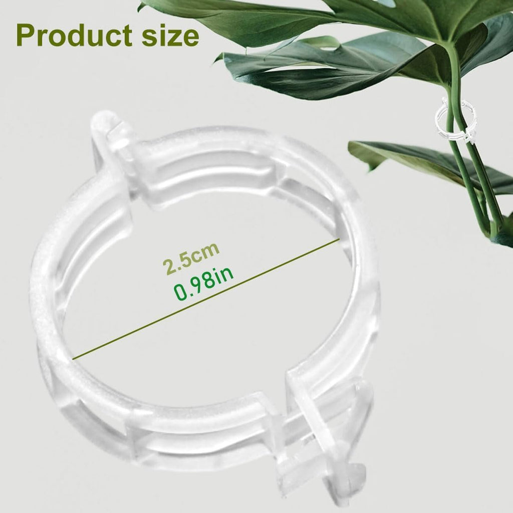 AIIONP 150 PCS Plant Support Clips Reusable Garden Clips, Secured Plastic Plant Clips, Tomato Support Clips for String Trellis for Climbing Plants Outdoor Indoor Plant Flowers Stem Vine Fixing Clips