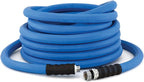 BluSeal Hot/Cold Water Rubber Garden Hose, 100% Rubber, Ultra-Light, Super Strong, 500 PSI, 50F to 190F Degrees, High Strength Polyester Braided (3/4" x 50')
