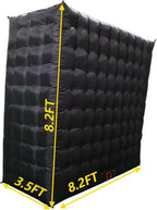Inflatable Photo Booth Wall Background Curved Wall Background Party with Led Lights,Use in Advertising, Bars, Events, Trade Shows