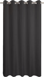Extra Long No Hook Black Shower Curtain or Liner Soft Microfiber - 84" Length Fabric Shower Curtain Liner Set, Machine Washable & Water Repellent, Black, 71x86