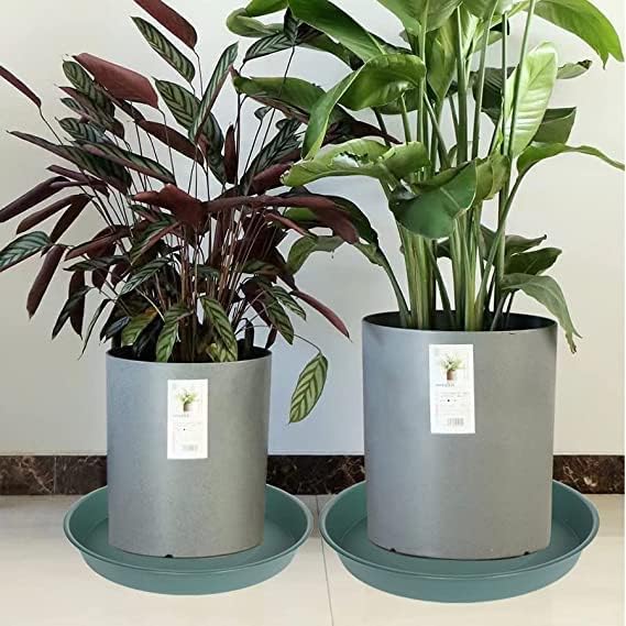 2 Pack of Bird Bath Bowl 12", 1.6" Depth, 10 12 inch Birdbath Bowls Dish Only for The Garden, Large Plant Saucer (12", Green)
