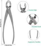MAVIS LAVEN Branch Cutter 8inch Concave Cutter Bonsai Tools Carbon Steel Gardening Shears Scissors Tools