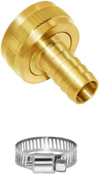 YOUHO Garden Hose Adapter 5/8" Drip Irrigation Tubing to Faucet - Reusable Connector Fittings for Most Rain Bird, Orbit, Dig, Toro 5/8 Tubing x 3/4" (F) GHT Garden Extension Repair Fitting
