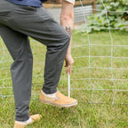 Starkline 35"x164' Electric Netting All-in-One Solar Kit for Goats, Sheep, Gardens, Beehives, Dogs, and More for Backyards, Homesteads, Farms and Ranches