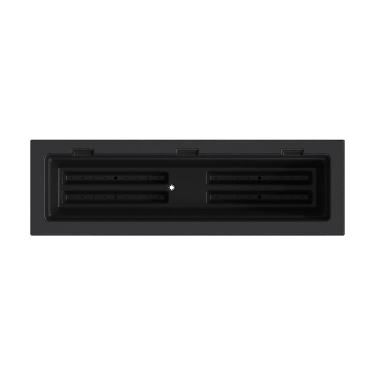 Mayne Fairview 36in Self-Watering Rectangular Window Box Planter, Black