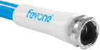 Fevone 25 ft x 5/8" Heavy Duty Garden Hose, Drinking Water Safe, Flexible & Kink-Free Hybrid Polymer Water Hose, Lightweight Outdoor Hose with 3/4" Solid Aluminum Fittings