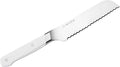 Misen Serrated Bread Knife - High-Carbon Japanese AUS8 Steel - Perfect for Soft Foods, Bread, Pastries, and Fruits - Verstatile Slicer, Razor-Sharp Edge, Durable Blade, Ergonomic Handle - 5", White