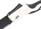 Folding Saw with Rubber Handle, 24.8 Inch Manganese Steel SK-5 Blade Pruning Saw for Hunting, Gardening, Camping and Trimming (blade 29cm)