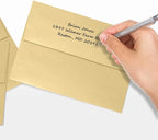 LUXPaper A7 Invitation Envelopes | Peel & Press | 5 1/4" x 7 1/4" | Blonde Metallic | 80lb. Text | 250 Qty
