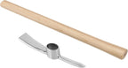 2 Pack 16 Inch Garden Pick Axe, Stainless Steel Hoe with Hardwood Handle, Pick Mattock Hoe, Mattock Cutter for Weeding, Digging, Landscaping, Loosening Soil