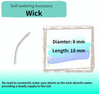 Nihow Self Watering Planter Accessory Set with Wick, Mesh - Enhance Your Plant's Growth and Health Easily