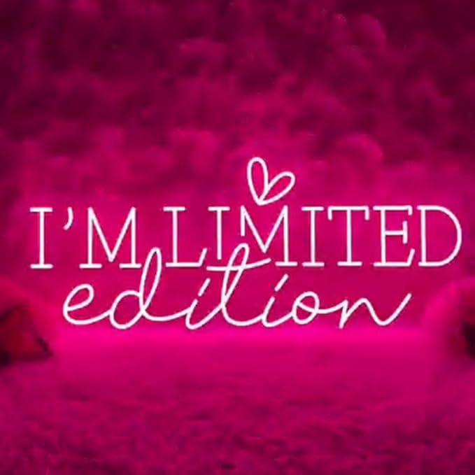 I'm Limited Edition LED Neon Sign,Custom Beauty Room Light Sign,Beauty Salon Neon Decor,Love Yourself Home Room Wall Decor,Gift for Opening USB Size:17inches