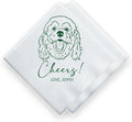 Luxury Custom Pet Wedding Cocktail Napkins, Personalized Wedding Napkins, Cocktail Bridal Shower Decor, Bridal Shower Decorations, Engagement Party Style 7
