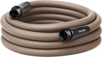 Flexzilla Colors Garden Hose 5/8 in. x 25 ft., Lightweight All-Weather Water Hose, Durable and Flexible, Leak-Free Connections, Brown Mulch