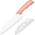 Ceramic Knife - 7 inch Chef's Santoku Knife - Sharp Ceramic Kitchen Knife with Sheath Cover