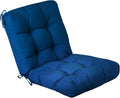 QILLOWAY Outdoor Chair Cushion for Patio Furniture, Waterproof Patio Cushions with Ties, Fade Resistant Replacement Pads for Outdoor Rocking Chairs,Royal Blue
