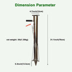 Seedling Transplanting Bulb Planter Tool Long Handle, Vegetable Young Plant Manual Plant Transplanter, Single Handle Stainless Steel Planting Garden Tools for Garden, Greenhouse