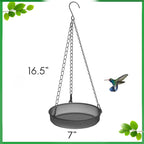 Bird Feeder, Hanging Bird Feeders for Outdoors Metal Mesh Birdfeeder Tray