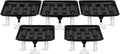 Ez-Pz Runoff Trays 15.5in Garden Flood and Drain Plant Base with PVC Legs and Drain Fitting, Elevated Plant Saucers for Use in Indoor Grow Tents, Greenhouses, and Outdoor Gardens