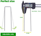6 Inch 150 Pcs Hot-dip Galvanized U-Shaped Garden Stakes, Landscape Staples, Ground Stakes, for Decoration Weed Barrier Fabric, Irrigation Tubing, Holding Fence, Tarpaulin (150, 6 INCH)