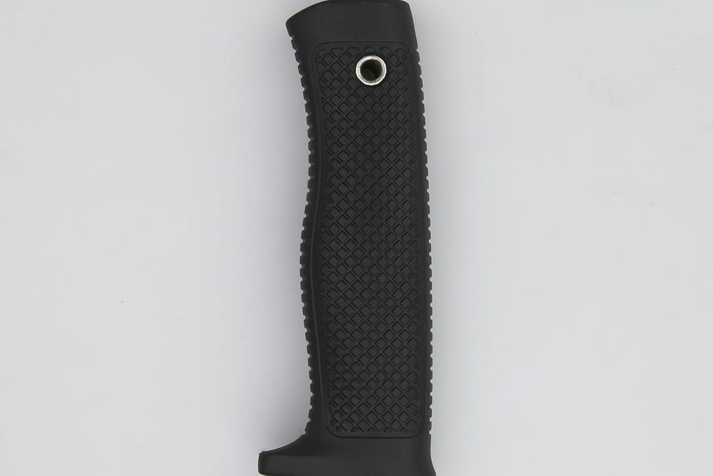 Tactical Fixed Blade Knife, 5.87 inch Blade, 4.65 inch Kray-Ex Handle, Stonewashed 420 Stainless Steel, with Secure-Ex Sheath for Outdoor Camping Hunting Survival (B-Silver)
