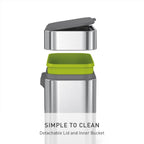 simplehuman Compost Caddy, Detachable and Countertop Bin, 4 Liter / 1.06 Gallon, Brushed Stainless Steel