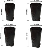 100 PCS Thicken Plastic Nursery Bags for Plants Fruit Flower Grow Bags Seedling Pots (7.87x13.78 in)