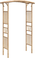 vidaxl Bamboo Garden Arch Arbor-Trellis-pergola 73.6" H x 46.5" L ic Farmhouse Style Patio Decoration Water- Outdoor