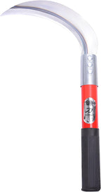 1pce 290mm/11.42in Carbon Steel Billhook Brush Clearing Sickle for Grass,Weeding Tools for Garden,Curved Sawtooth Sickle,Machete Axe for Cutting Trees,Steel Blade Knife in Hand