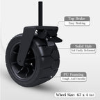 Whitsunday Collasible Wagon, Large Capacity 400Lbs, All-Terrain Wheels Heavy Duty Utility Wagon for Gardening Shopping Fishing Camping Outdoor Picnic Grey
