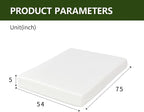 5 Inch Full Size Mattress in a Box,Memory Foam Mattress for Comfort Sleep, Cooling Night Sleep & Pressure Relief, Ships Compressed (5", Full)