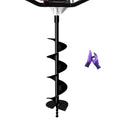 Heavy-Duty 6" Earth Auger Drill Bit - Durable Steel Spiral Fence Post Hole Digger for Planting, Gardening, and DIY Projects - 31.5" Length Fits Most Auger Powerheads
