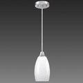 Mini Glass Pendant Light 4.72" with Handblown Milk White Marble Art Glass Hanging Light 1-Pack Oval Ceiling Hanging Light Fixture for Dining Room Kitchen Island Cafe Foyer Hallway