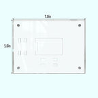 HELPLEX Picture Frames, 3 Pack 5x7 inch Acrylic Picture Frame Clear 5 x 7 Photo Frames Magnetic Picture Frames Ready for Tabletop Display, Effectively Protect Photos from Fading and Yellowing