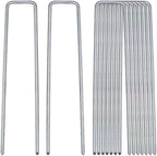 8 Gauge Ground Staples 8 Inch Landscape Staples 30Pack Lawn Landscaping Sod Ground Barrier Cover Wire Heavy Duty U Stakes Pins
