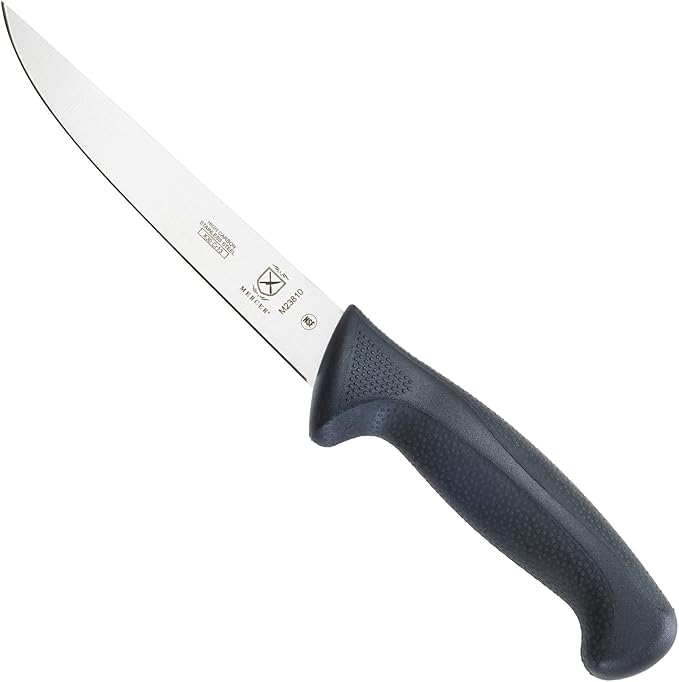 Mercer Culinary M23810 Millennia Black Handle, 6-Inch Wide, Boning Knife