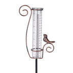 HOBYLUBY Rain Gauge Outdoor, 7 Inch Rain Gauges for Measuring Precipitation