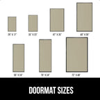 GORILLA GRIP Traffic Guard Door Mat, 60x36, Heavy Duty Welcome Mats, Commercial Office Space Doormat, Waterproof, Fade Resistant, Strong Rubber Backing, Low Profile, Shoe and Boot Scraper, Beige