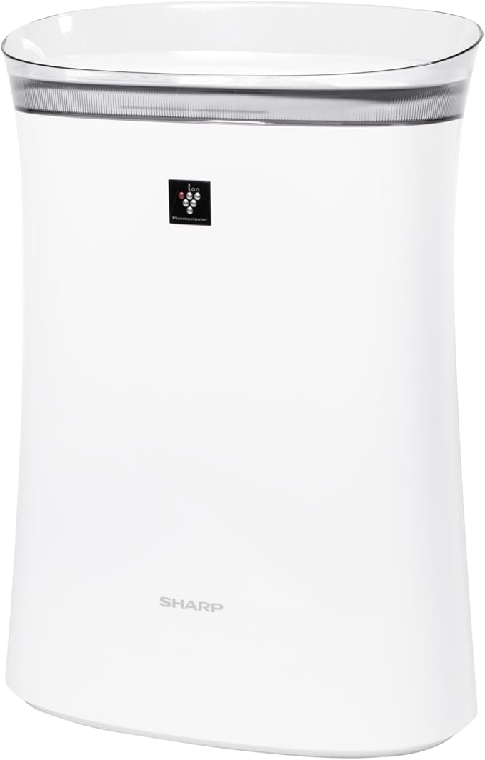 SHARP Air Purifier with Plasmacluster Ion Technology and Triple Filtration, including True HEPA Filter. Covers up to 1,253 sq ft for Medium Rooms, such as Office, for Dust, Smoke, and Pollen. FPK50UW