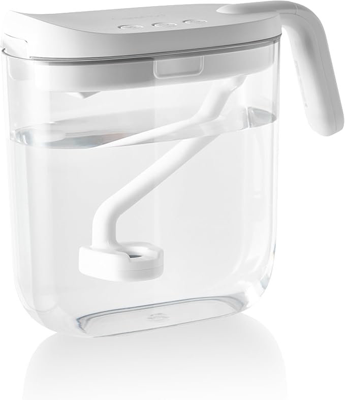 Carepod Mini 21P Ultrasonic Cool Mist Humidifier for Bedroom, Quiet & Safe for Baby, Transparent, Only 3 Washable Parts & Easy to Clean, Filter-Free, Automatic Shut-off, Lasts 20Hrs (0.74Gal/2.8L)