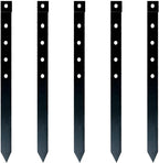 60Pcs Metal Garden Landscape Edging Stakes,Black, 10inch anchoring Stakes Landscape Anchoring Spikes for Terrace Board, Grass Barrier, Landscape Edging Coil, Garden Liner, Bender Board