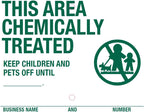 Lawn Treatment Application Stakes & MINNESOTA Signs (Premium Style Stakes / 500 pc. Pack)