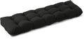 IPYNBAP Outdoor Bench Cushion, 59x18x5 Inch, Waterproof Bench Cushion for Outdoor/Indoor Furniture, Tufted Patio Bench Seat Cushion, Fade Resistant Outdoor Cushions for Porch Swing Couch, Black