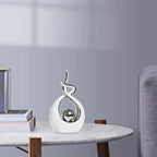 Norrclp Home Decor Modern Abstract Art Ceramic Statue Table Decorations for Dining Room Living Room Office Centerpiece