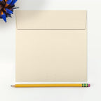 LUXPaper Square Invitation Envelopes | Peel & Press | 6 1/2" x 6 1/2" | Natural Linen | 80lb. Text | 50 Qty