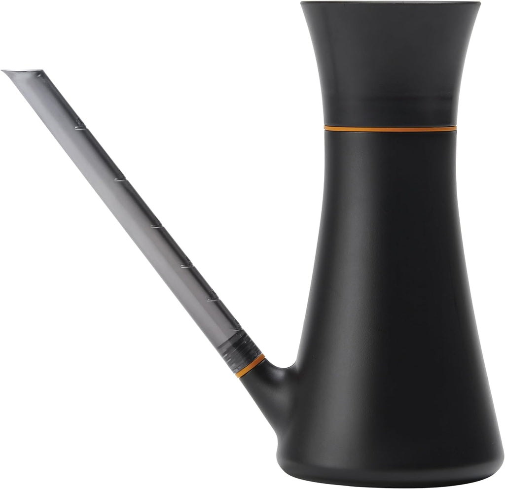 Fiskars Indoor Watering Can, Long Reach Spout for Precision Hydration on House Plants, Flowers & Garden, Anti-Drip Nozzle with Translucent Volume Markings, Ergonomic Recycled Plastic Body, 40 oz