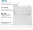 LUXPaper A7 Invitation Envelopes | Peel & Press | 5 1/4" x 7 1/4" | Gray | 80lb. Text | 100% Cotton | 1,000 Qty