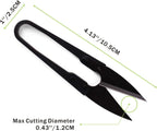 JINJIAN Bonsai Pruning Scissors 12PCS - Small Pruner Shears Bud Leaves Trimmer Garden Shears for Plants, Gardening Clippers for Flower Bonsai Trimming Pruners Trimmers Secateurs(BLACK)